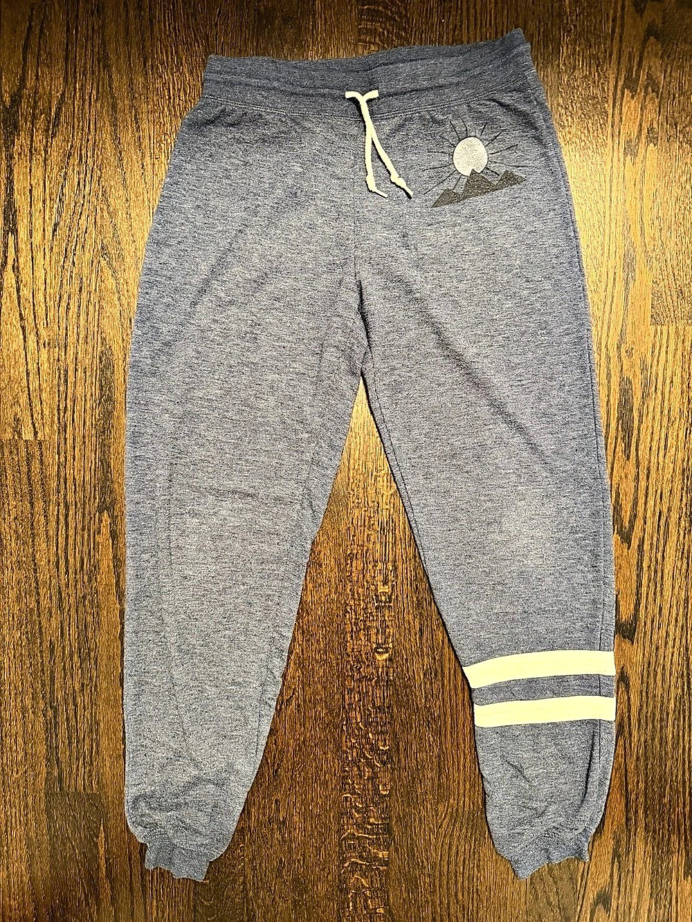 Blue/Gray Logo Jogger, Lightweight Sweatpants